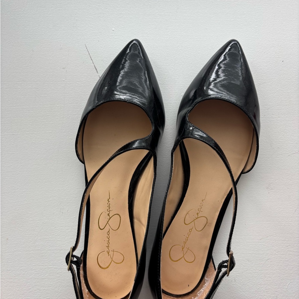 Jessica Simpson Black Patent Heels